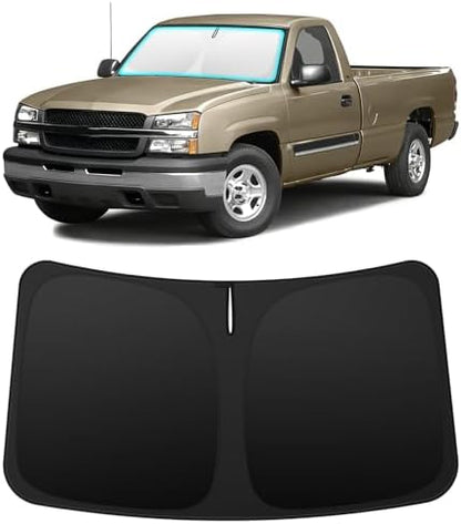 INSAUTO Windshield Sun Shade for Chevrolet Silverado/GMC Sierra 1999-2006 by INSAUTO