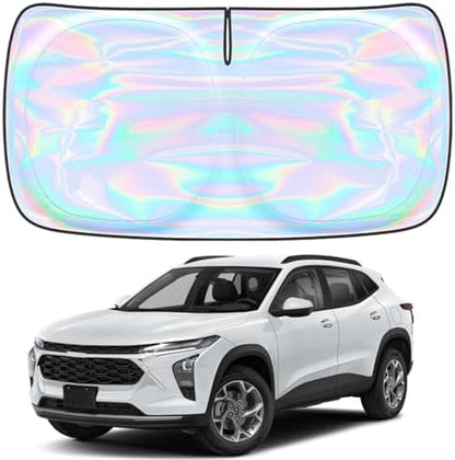 for Chevrolet Trax 2024-2025 2026 Windshield Sun Shade - Custom Fit Chevy Trax LS/1RS/LT/2RS/ACTIV 4 Layers Foldable Front Window Sunshade Sun Visor Protector Block UV Rays Keep Cars Cooler by Unknown