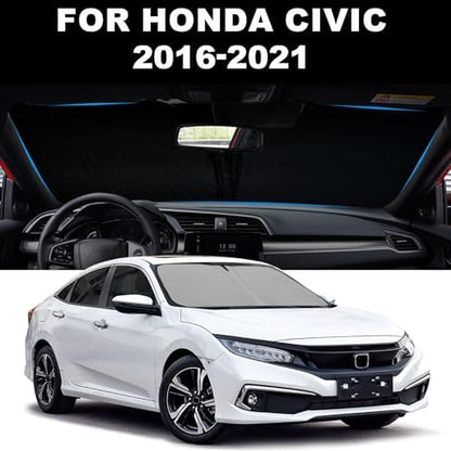 Foldable Front Windshield Sunshade fit for Honda Civic 2016-2021 - Image 2