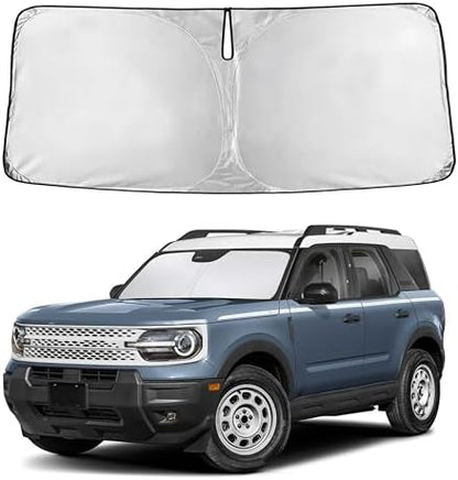 EcoNour Windshield Sunshade Compatible for Ford Bronco Sport 2021-2025 2026 by EcoNour