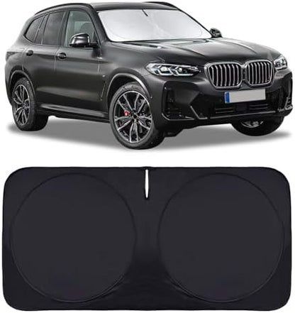 Windshield Sun Shade Sunshade for 2018-2025 2026 BMW X3 Windshield Cover by BOODANCARS