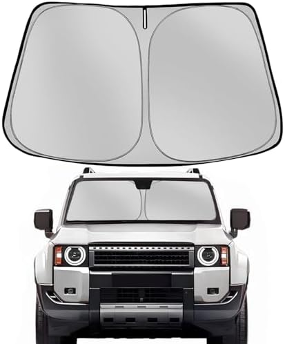 Windshield Sun Shade for 2024 2025 2026 Toyota Land Cruiser Foldable Sun Sunshade for Car Front Window Blocks UV Rays and Heat Automotive Interior Protector Custom Fit Accessories by Fonowka