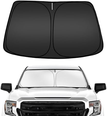 ARISMOTOR Windshield Sun Shade for Chevy Silverado/GMC Sierra 1500 2500 3500 2019-2025 2026, Custom Fit Foldable Front Window Sunshade Sun Visor Protector, Block UV Rays Keep Your Car Cooler by ARISMOTOR