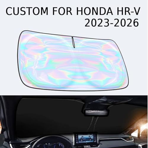 Windshield Sun Shade for Honda HR-V 2023 2024 2025 2026-4 Layers Sunshade Compatible with Honda HR-V Foldable Front Window Sunshade Sun Visor Protector Block UV Rays Keep Your Car Cooler Accessories - Image 2