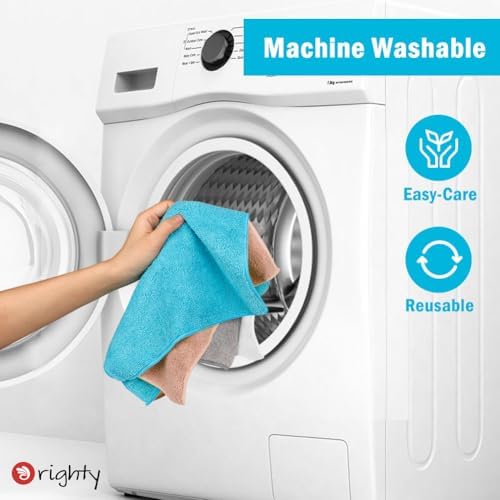 Orighty Microfiber Cleaning Cloth, Cleaning Rags, 12 Pack, 12x11 in, Brown - Image 7