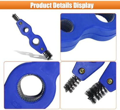 4 in 1 Car Battery Terminal Cleaning Brush, Anti-Rust Copper Pipe Cleaner, Anti-Corrosion Battery Terminal Brush, Universal Marine Plumbing Installation Soldering Brazing Accessories (Blue) - Image 3