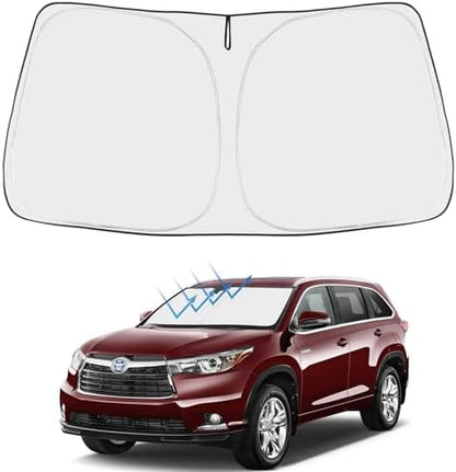 Proadsy Custom Fit Car Windshield Sun Shade for 2014-2019 Toyota Highlander by Proadsy