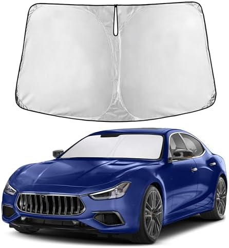 EcoNour Windshield Sunshade Compatible for Maserati Ghibli 2014-2023 2024 by EcoNour