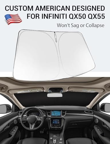 Proadsy Custom Fit 2019-2026 Infiniti QX50 QX55 Car Windshield Sun Shade - Image 2
