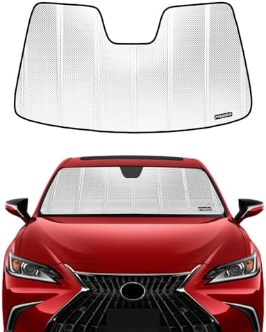 Pigenius Windshield Sun Shade for Lexus ES300h/ES350 2019-2025; Lexus ES250 2021-2025. Reflective Aluminum Film Front Window Sunshade - BLAZBLOCK by Pigenius
