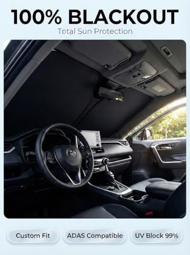 Proadsy Custom Fit Car Windshield Sun Shade for 2019-2026 Nissan Altima - Image 2
