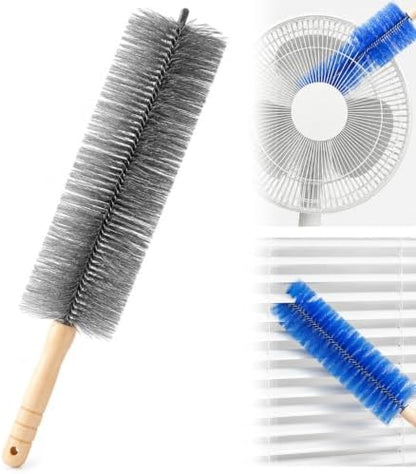 Tower Fan Cleaner, Bendable Microfiber Duster for Electric Fan and Blinds, Reusable Fan Cleaning Brush, Flexible Dust Collector for Cobwebs, Vents, Window Blinds & Hard-to-Reach Areas (Gray-1PC) by LESOBlok