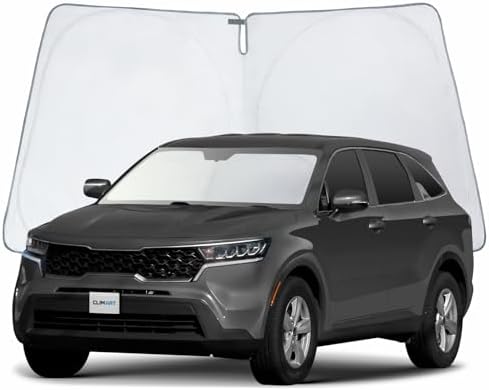 CLIM ART Windshield Sun Shade for Kia Sorento 2021-2026, Custom-Fit Foldable Car Sunshade, Vehicle Sun Protector, Front Auto Windshield Cover, Car Accessories - WS3030 by CLIMART