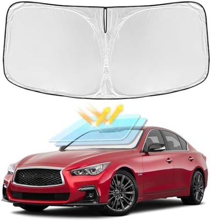 for Infiniti Q50 2014-2025 Windshield Sun Shade 4 Layers Car Sunshade by ZOIBVCARSUNSHADE