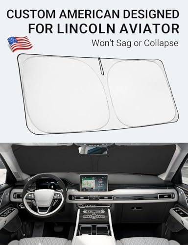 Proadsy Custom Fit Car Windshield Sun Shade for 2020-2026 Lincoln Aviator - Image 2
