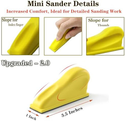 70PCS Micro Detail Sander Kit, Silicon Carbide Wet Dry Sandpaper - Image 3