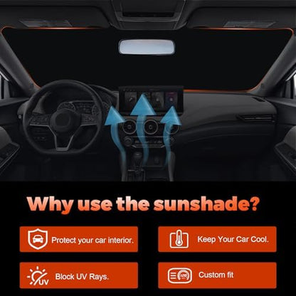 Foldable Front Windshield Sunshade fit for Nissan Sentra 2020-2026 - Image 5