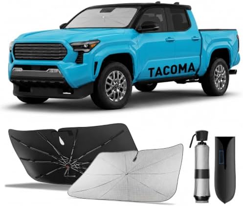 Zanch Windshield Sun Shade Umbrella for Toyota Tacoma 2001-2026 by Zanch