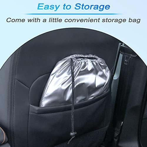 JKCOVER Front Window Windshield Sunshade Compatible with 2024 2025 2026 Toyota Tacoma(4th Gen Tacoma) Accessories Sun Heat UV Rays Protector Foldable Sun Shade Cover Car Visor - Image 6
