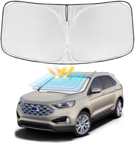 for Ford Edge 2015-2024 Windshield Sun Shade - 4 Layers Car Sunshade by ZOIBVCARSUNSHADE