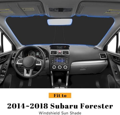 Car Windshield Sun Shade for Subaru 2014-2018 Forester Accessories (OEM Design) Reflective Foldable Heat Insulation Sunshade for Ultimate Protection - Image 2