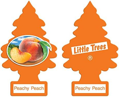 Little Trees Cardboard Hanging Car, Home & Office Air Freshener, Peachy Peach (Pack of 6) - Image 3