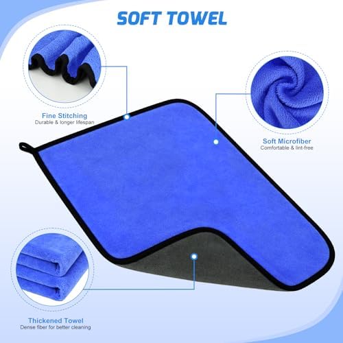 Nilight 27PCS Car Detailing Kit for Interior Exterior Car Care, Blue - Image 7