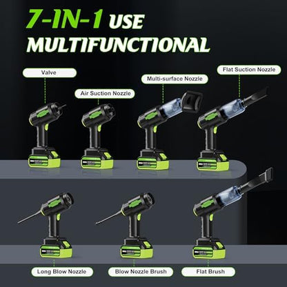 Cordless Car Vacuum Portable -Handheld Vacuum Cleaner 50000PA-High Power Suction & Blower for Car, Home, Office, Desktop, Keyboard,Pet Hair-2-in-1 Vacuum - with 2×4.0Ah Batteries - Image 3