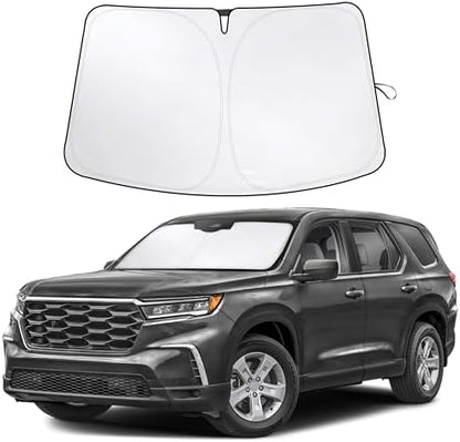 EcoNour Windshield Sun Shade Compatible for Honda Pilot 2016–2024 2025 by EcoNour