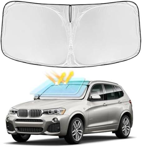 for BMW X3 2011-2017 Windshield Sun Shade 4 Layers Car Sunshade by ZOIBVCARSUNSHADE