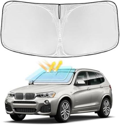for BMW X3 2011-2017 Windshield Sun Shade 4 Layers Car Sunshade by ZOIBVCARSUNSHADE