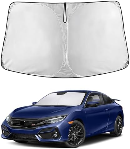 EcoNour Windshield Sunshade Compatible for Honda Civic 2016-2019 2020 2021 by EcoNour