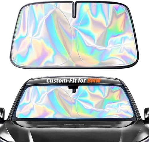 Custom-Fit for BMW Windshield Sun Shade, Car Sunshade Cover UV Block Car Front Window with Foldable Sun Shade Cover Cool Protection Visor, Designed for BM-W Accessories (for BMW X5) by piegieqie
