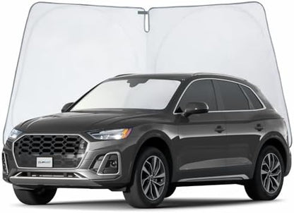 CLIM ART Windshield Sun Shade for Audi Q5 2018-2025, Custom-Fit Foldable Car Sunshade, Vehicle Sun Protector, Front Auto Windshield Cover, Car Accessories - WS5001 by CLIMART
