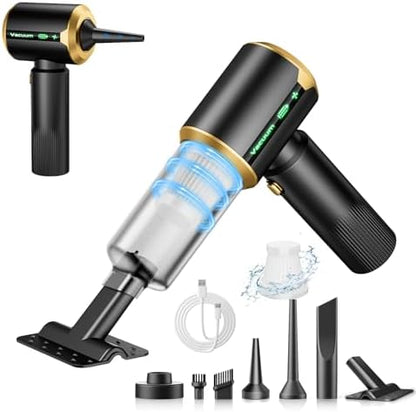 Cordless Car Vacuum 7-in-1: Clean Car & Home - Black by Unknown