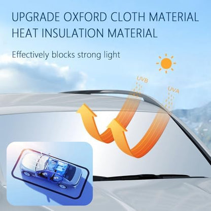 Car Windshield Sun Shade Foldable,2026 Upgraded Car Shade Front Windshield Compatible with Toyota 2016-2026 Tacoma,Sunshade for Cars Windshields with Storage Bag - Image 4