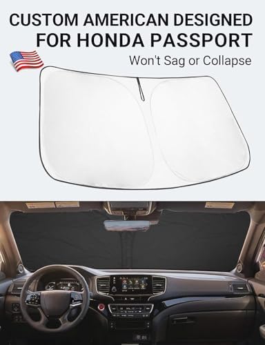 Proadsy Custom Fit Car Windshield Sun Shade for 2019-2025 Honda Passport - Image 2