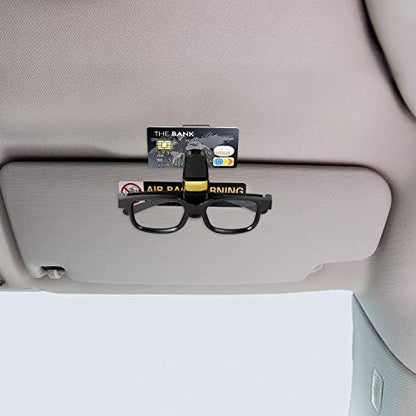 Boao 4 Pack Sunglasses Holder Car Visor Clip,Gold | Double-ended Design for Glasses and Tickets, 180 Degree Rotational Mount, Fits Sun Visors, Keeps Eyewear Accessible - Image 4