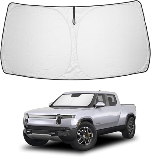 Proadsy Custom Fit 2022-2026 Rivian R1T Windshield Sun Shade, Blocks Heat by Proadsy