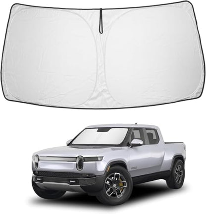 Proadsy Custom Fit 2022-2026 Rivian R1T Windshield Sun Shade, Blocks Heat by Proadsy