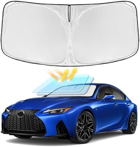 Windshield Sun Shade for 2021-2026 Lexus is IS250 IS350 IS300 IS460 F Sport by ZOIBVCARSUNSHADE
