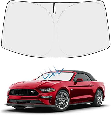 Proadsy Custom Fit 2015-2023 Ford Mustang Windshield Sun Shade, Blocks Heat by Proadsy
