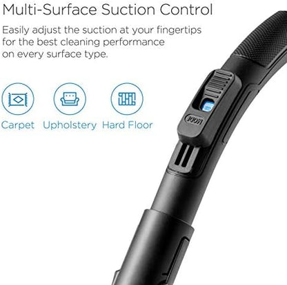 Eureka Canister Vacuum Cleaner, Household Vacuum for Home, Bagless Blue - Image 4
