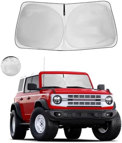 Windshield Sun Shade Sun Visor Accessories for Ford Bronco 2025-2021 by HOHUIGO