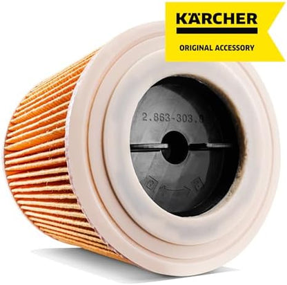 Karcher Cartridge Filter for Karcher Wet Dry Vacuum Cleaners - Compatible with WD 1 Compact, WD 2-18 and WD 3 - Image 5