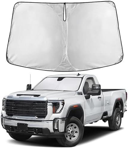EcoNour Windshield Sunshade for GMC Sierra 1500 2500 3500 2019-2025, 2026 by EcoNour