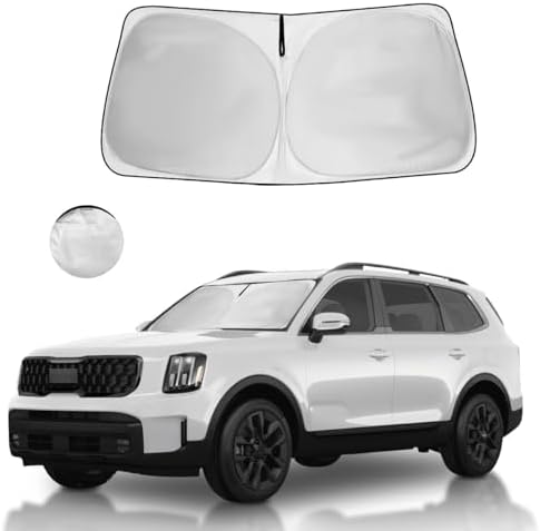 Windshield Sun Shade Car Accessories for Kia Telluride 2020-2025 by HOHUIGO