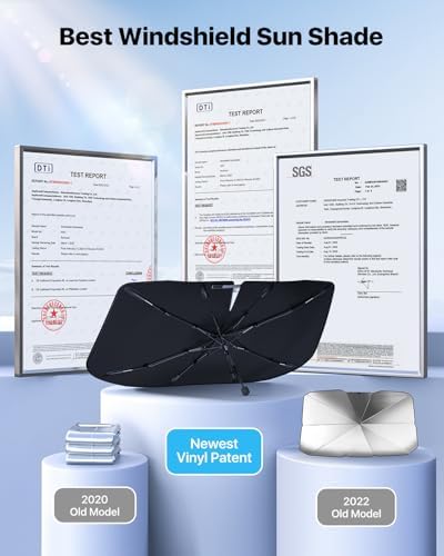 2026 Nmoiss Windshield Sun Shade Umbrella [Vinyl Coating Heat Shield] - Image 4