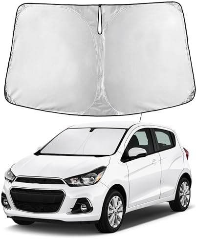 EcoNour Windshield Sunshade Compatible for Chevrolet Spark 2013-2015 2016 by EcoNour