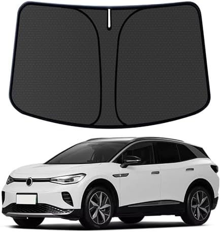 ID.4 Windshield Sun Shade for VW ID.4 2021-2025 Blocks UV Rays Accessories,1:1 Custom Foldable Thickened Wear-Resistant Front Window Sunshade Visor,Keeps Your Car Cooler by Achaltiza